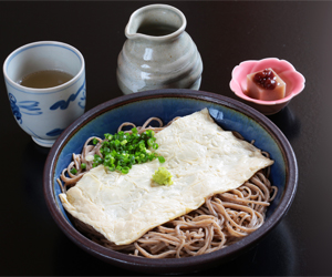 生湯葉そば